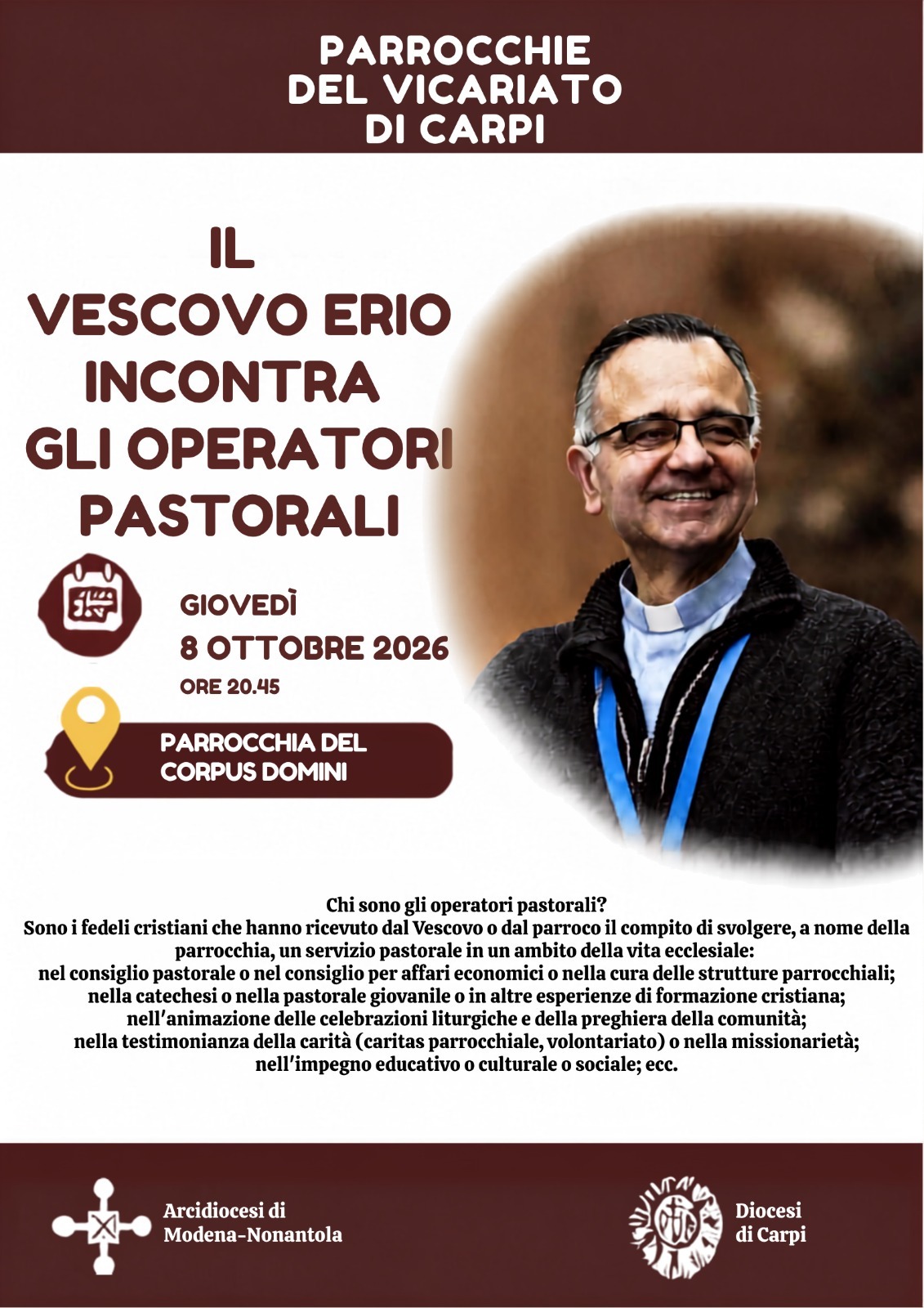 incontro vescovo ottobre 2026
